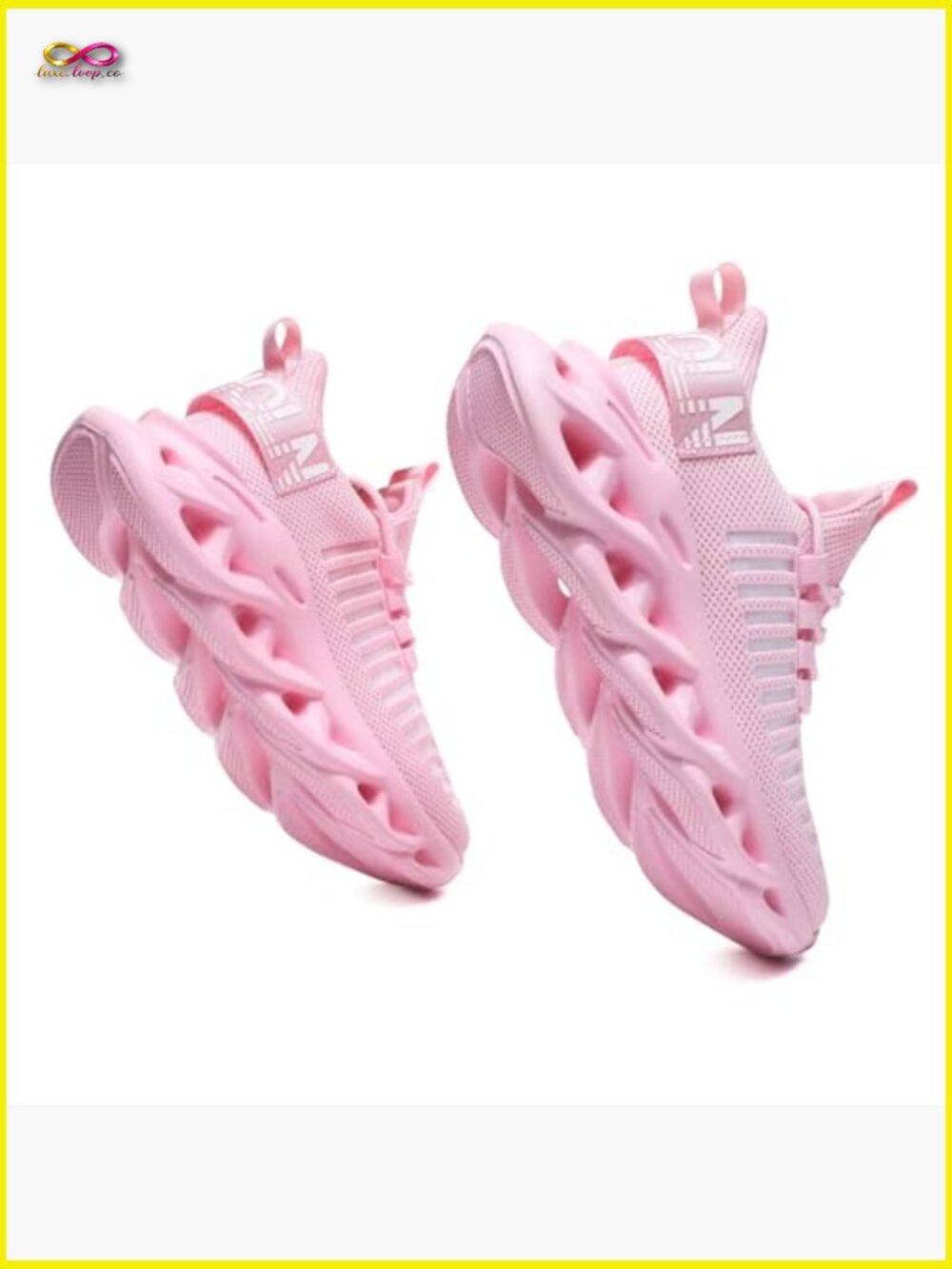 Mesh Walking Sneakers Casual Lace Up Athletic Shoes Lightweight Breathable - Picture 5 of 7